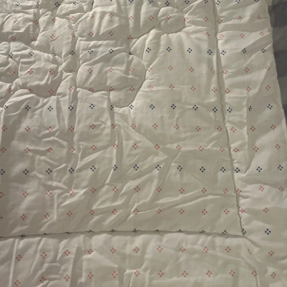 Vtg Dundee '84 Disney Baby Mickey Minnie ABC Balloons Crib Comforter Blanket